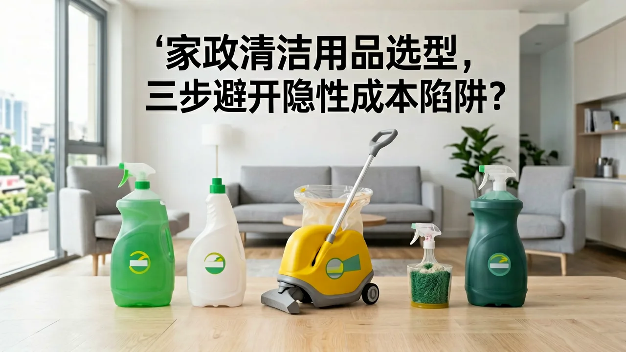 家政清洁用品选型,三步避开隐性成本陷阱